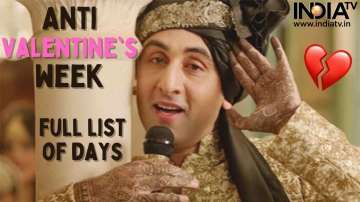 Anti-Valentine's week full list