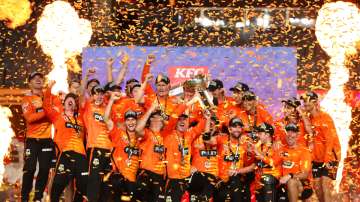 Perth become BBL 12 champions after beating Brisbane.