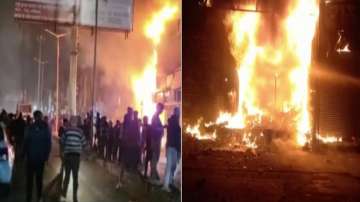 Uttar Pradesh: Clothing showroom gutted as a massive fire breaks out in Mathura