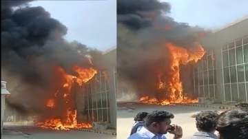 Fire incident at a manufacturing unit in Tirupati