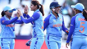 India women's team celebrates