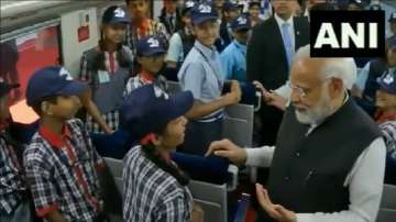 PM Modi chats with students