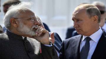 Prime Minister Narendra Modi and Russian President Vladimir Putin.