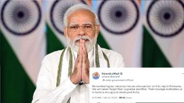 PM Modi pays tribute to martyers