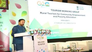 Tourism Minister Kishan Reddy speaks at the Tourism Working Group (TWG) meeting 