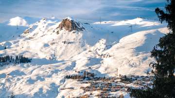 Snow covered mountains