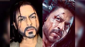 Makeup artist's transformation into Pathaan's SRK
