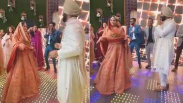 Sikh bride and groom dance to Calm Down