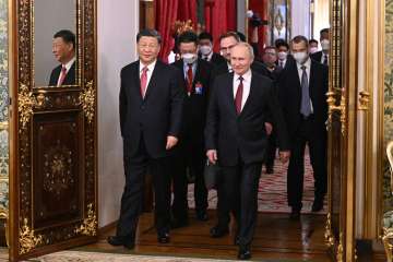 Russian President Vladimir Putin with his Chinese counterpart XI Jinping. 