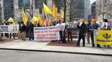 Pro-Khalistan protest, Indian Embassy, Indian Embassy in Washington, USA