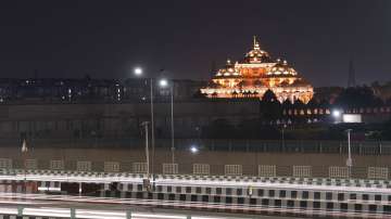 A view of Akshardham Temple in Delhi