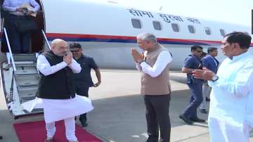 Union Minister Amit Shah arrives in Ahmedabad