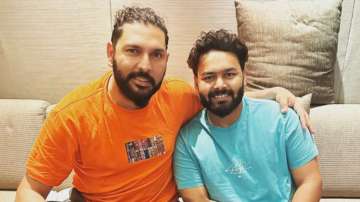 Yuvraj Singh and Rishabh Pant