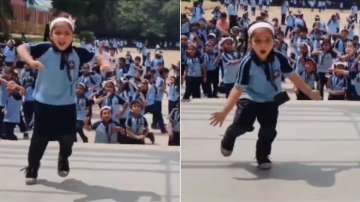 School girl dances to Saami Saami