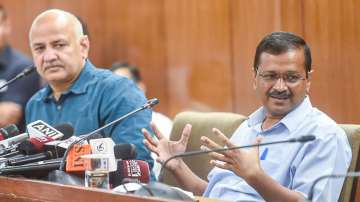 Delhi Chief Minister Arvind Kejriwal and former Deputy Chief Minister Manish Sisodia.
