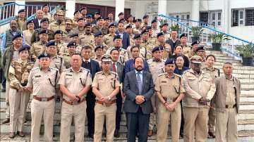 Nagaland Deputy Chief Minister Yanthungo Patton holds meeting with police personnel