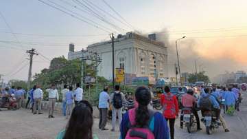 Fire breaks out at Saravana Stores in Madurai