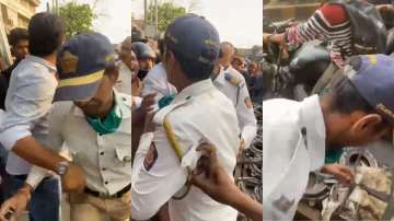 Mumbai, Mumbai news, Mumbai latest news, Mumbai news update, man abused traffic police, man abused 