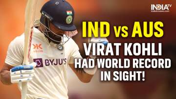 Kohli missed out on creating a World record against Australia