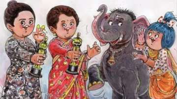 Amul doodle for The Elephant Whisperers’ Oscar win