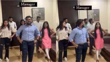 Manager dances with team to Naatu Naatu