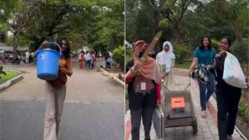 Chennai college students celebrate 'No Bag Day'