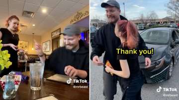 MrBeast gives car to waitress as tip