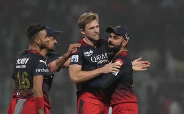 David Willey with RCB squad