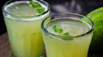 Mint and raw mango panna helps keep the body cool