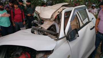 Horrific car-truck collision takes place on Noida Expressway; 1 dead, another injured 