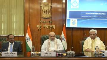 Union Home Minister Amit Shah chairs during a high-level meeting. (Representational image)