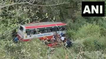 Uttarakhand: Bus falls into gorge after losing control on Mussoorie-Dehradun road, 2 died, others injured 