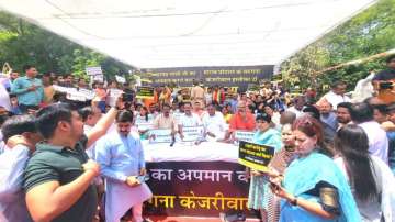 delhi, delhi bjp leaders, delhi bjp leader staged protest at rajghat, delhi bjp leaders 