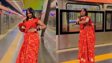 Delhi Metro: Woman's dance wearing red saree is going viral