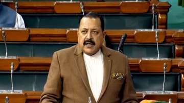 Union MoS for Science and Technology Jitendra Singh speaks in the Lok Sabha.