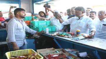 Karnataka milk row: Congerss Shivakumar visits milk parlour, says 'Nandini better than Amul'