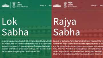Government launches new look of websites of Lok Sabha and Rajya Sabha 