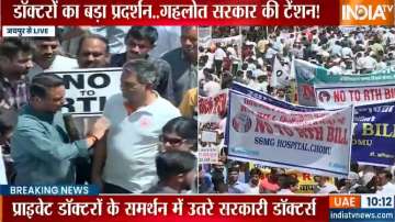 Rajasthan doctors launch 'Maha' rally against Right to Health Bill in Jaipur