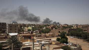 Smoke is seen in Khartoum, Sudan, Saturday, April 22, 2023. The fighting in the capital between the Sudanese Army and Rapid Support Forces resumed after an internationally brokered cease-fire failed. (Representational image)