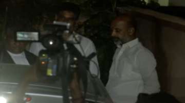 Telangana BJP chief Bandi Sanjay outside Hanumakonda District Court