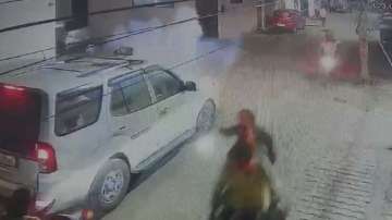 The incident was captured on CCTV camera