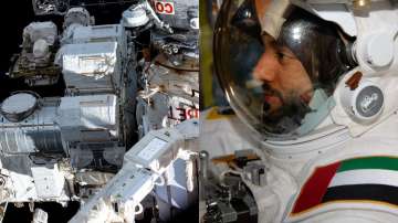 Sultan Al-Neyadi before completing the historic spacewalk