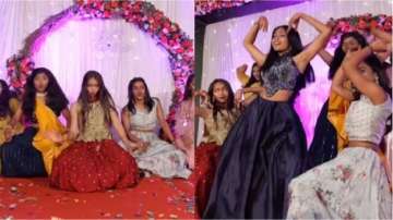 Girls dance on Pallo Latke at wedding
