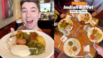 US food blogger tries Indian buffet with family