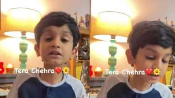 Boy singing Adnan Sami’s ‘Tera Chehra’ 