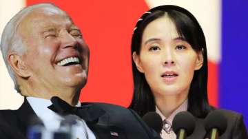 US President Joe Biden and North Korea's Sumpre Leader Kim Jong-un's sister Kim Yo-Jong
