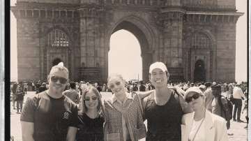 Gigi Hadid visits Mumbai monuments 