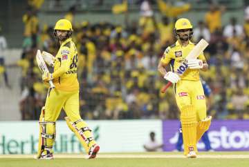 CSK batters in action