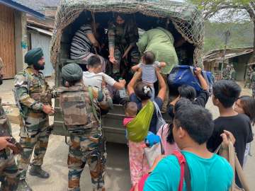 Armed forces rescued people from violence-hit area