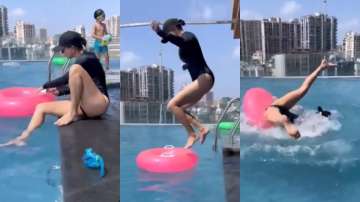 Epic Fail: Sunny Leone's hot pool moment goes wrong